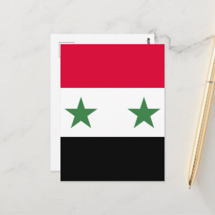 Cartão Postal Bandeira da Síria