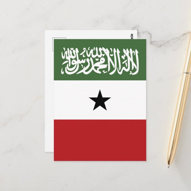 Cartão Postal Bandeira da Somalilândia (Frente/Verso In Situ)