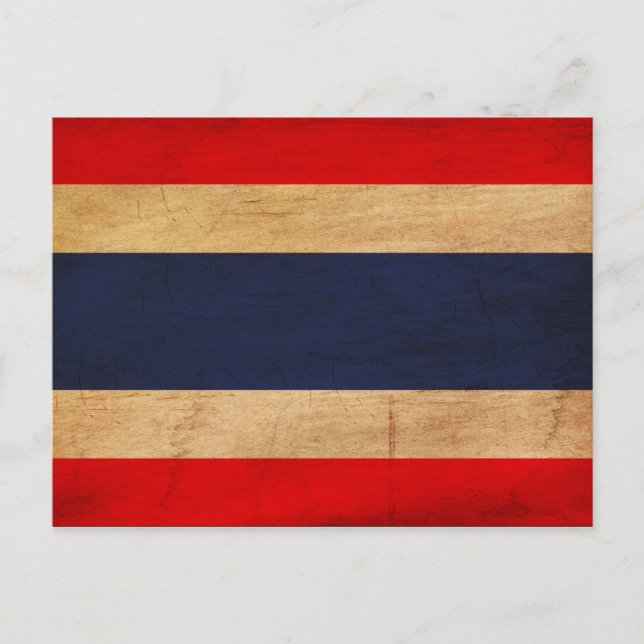 Cartão Postal Bandeira da Tailândia (Frente)