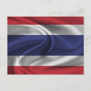 Cartão Postal Bandeira da Tailândia