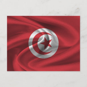 Cartão Postal Bandeira da Tunísia