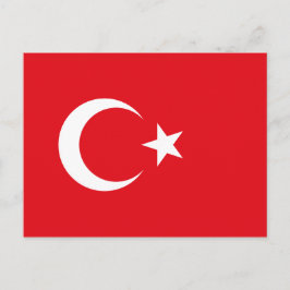Cartão Postal Bandeira da Turquia