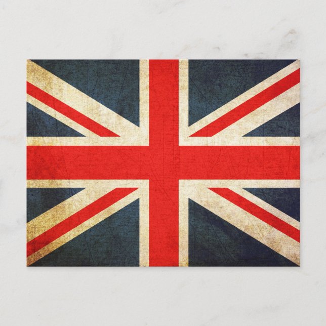 Cartão Postal Bandeira da União Britânica (Frente)