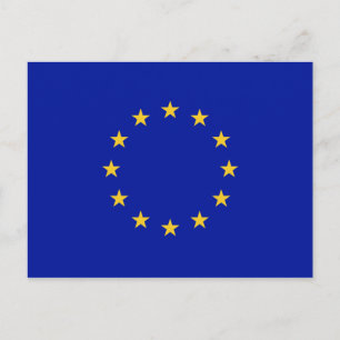 Cartão Postal Bandeira da União Europeia