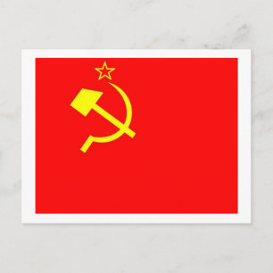 Cartão Postal Bandeira da URSS