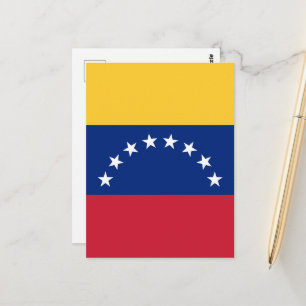 Cartão Postal Bandeira da Venezuela