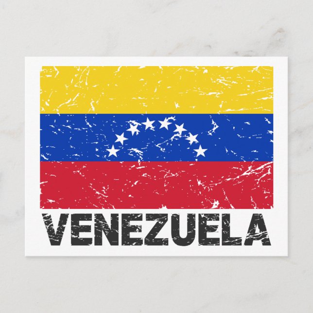 Cartão Postal Bandeira da Venezuela (Frente)