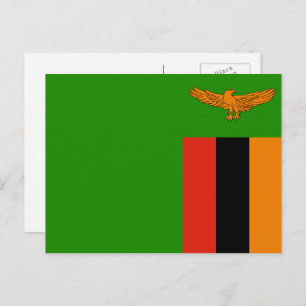 Cartão Postal Bandeira da Zâmbia, Bandeira da Zâmbia