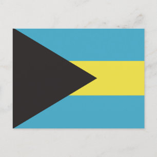 Cartão Postal Bandeira das Bahamas