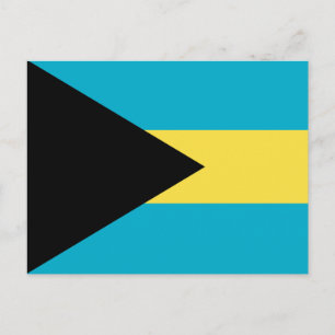 Cartão Postal Bandeira das Bahamas