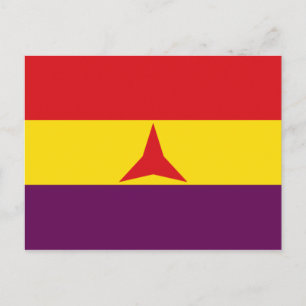 Cartão Postal Bandeira das Brigadas Internacionais (Guerra Civil