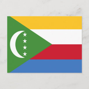 Cartão Postal Bandeira das Comores