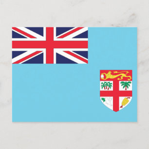 Cartão Postal Bandeira das Fiji