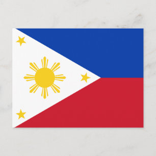 Cartão Postal Bandeira das Filipinas