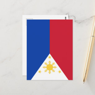Cartão Postal Bandeira das Filipinas