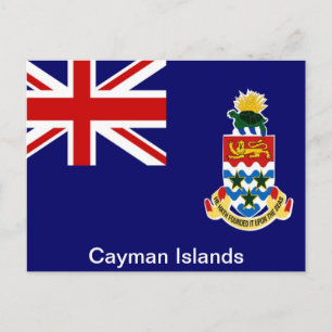 Cartão Postal Bandeira das Ilhas Cayman