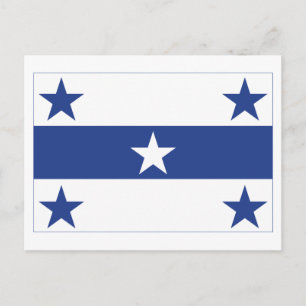 Cartão Postal bandeira das Ilhas Gambier