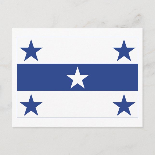 Cartão Postal bandeira das Ilhas Gambier (Frente)