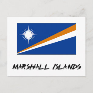 Cartão Postal Bandeira das Ilhas Marshall