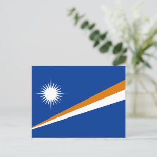 Cartão Postal Bandeira das Ilhas Marshall