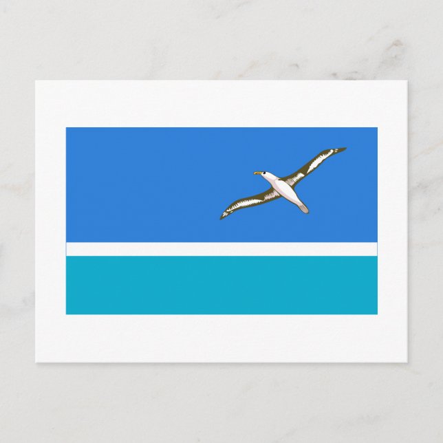 Cartão Postal Bandeira das Ilhas Midway (Frente)