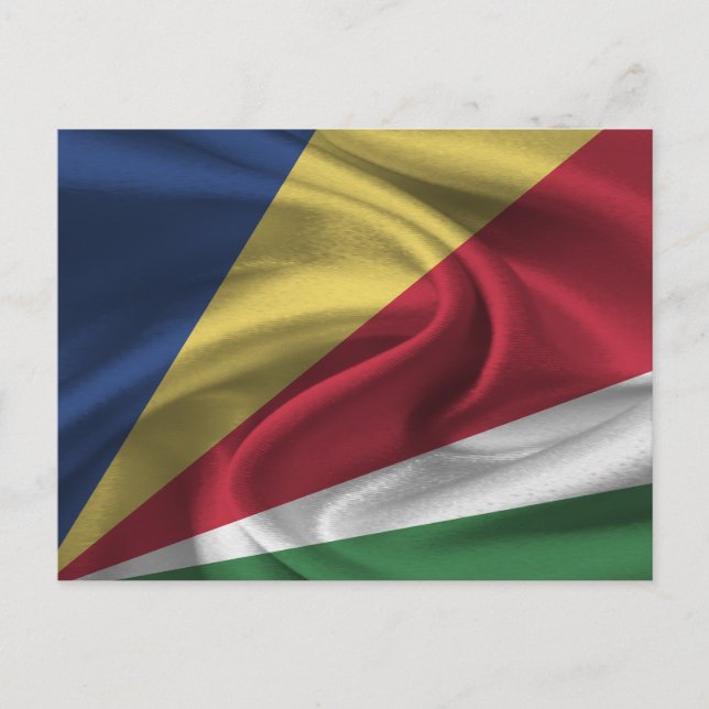 Cartão Postal Bandeira das Seychelles (Frente)