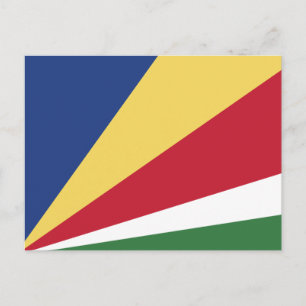 Cartão Postal Bandeira das Seychelles