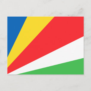 Cartão Postal Bandeira das Seychelles