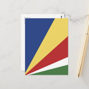 Cartão Postal Bandeira das Seychelles