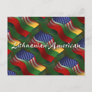 Cartão Postal Bandeira de acendimento lituano-americano