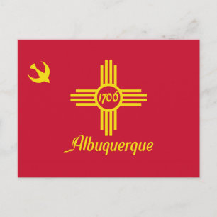 Cartão Postal Bandeira de Albuquerque (Novo México)