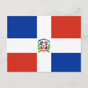 Cartão Postal Bandeira de alta qualidade da República Dominican