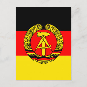 Cartão Postal Bandeira de alta qualidade na Alemanha Oriental