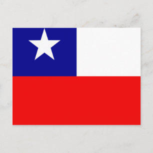 Cartão Postal Bandeira de alta qualidade no Chile