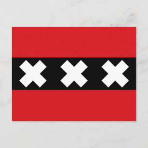 Cartão Postal bandeira de Amesterdã