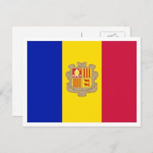 Cartão Postal Bandeira de Andorra, Bandeira de Andorra