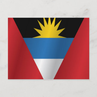 Cartão Postal Bandeira de Antígua e Barbuda