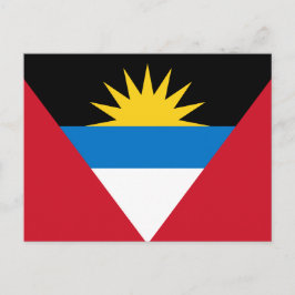 Cartão Postal Bandeira de Antígua e Barbuda, Antíguan Barbudan
