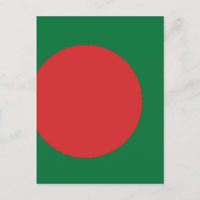 Cartão Postal Bandeira de Bangladesh (Frente)