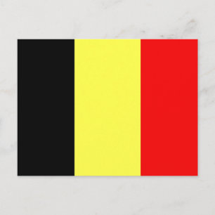 Cartão Postal Bandeira de Bélgica