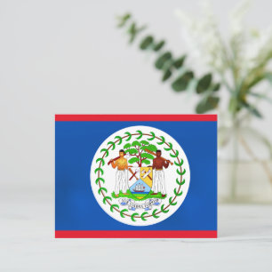 Cartão Postal Bandeira de Belize
