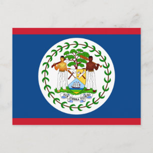 Cartão Postal Bandeira de Belize
