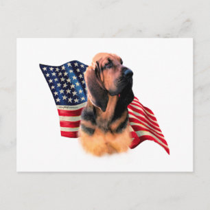 Cartão Postal Bandeira de Bloodhound