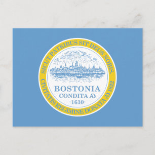 Cartão Postal Bandeira de Boston