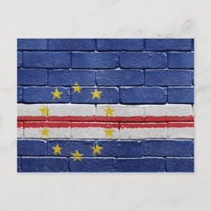 Cartão Postal Bandeira de Cabo Verde