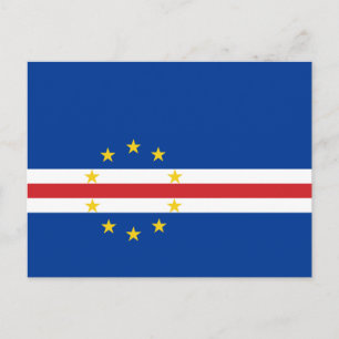 Cartão Postal Bandeira de Cabo Verde