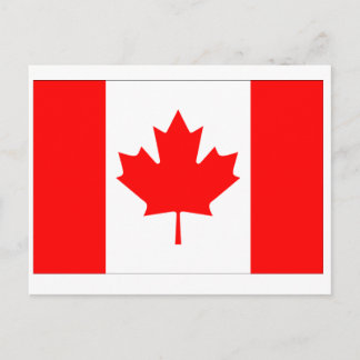 Cartão Postal Bandeira de Canadá
