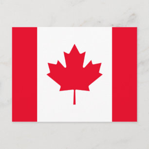 Cartão Postal Bandeira de Canadá