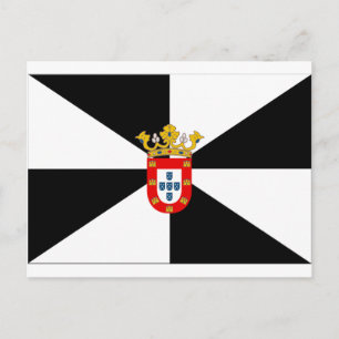 Cartão Postal Bandeira de Ceuta (Espanha)