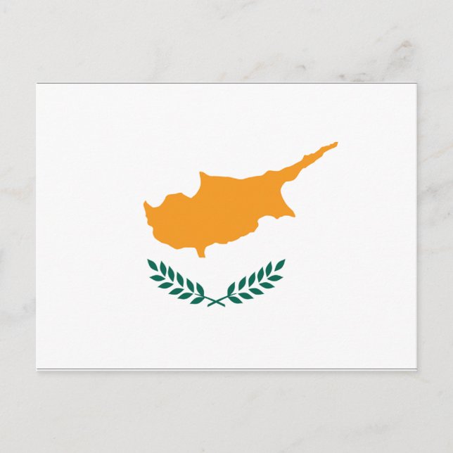 Cartão Postal Bandeira de Chipre (Frente)